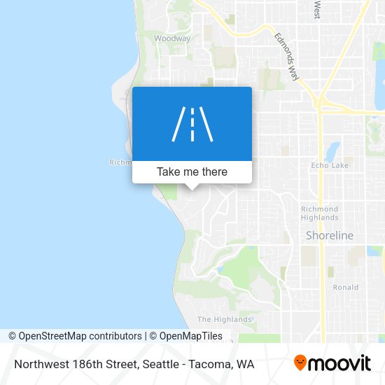 Northwest 186th Street map