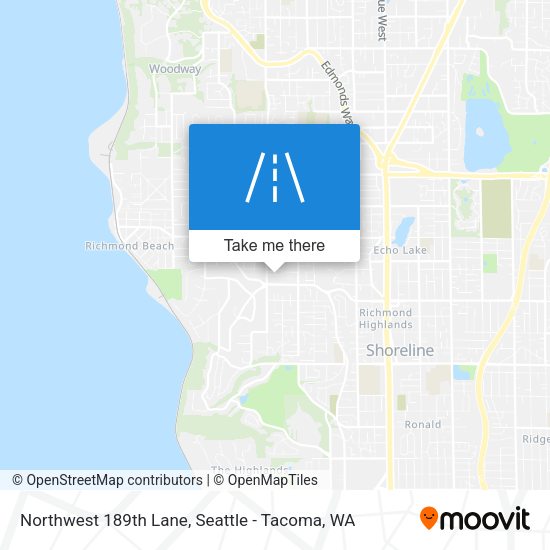 Mapa de Northwest 189th Lane