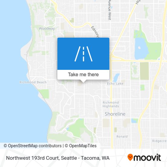 Mapa de Northwest 193rd Court