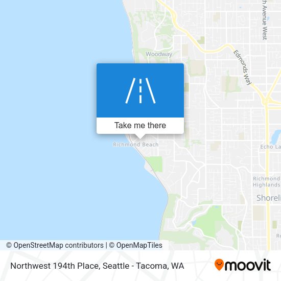 Mapa de Northwest 194th Place