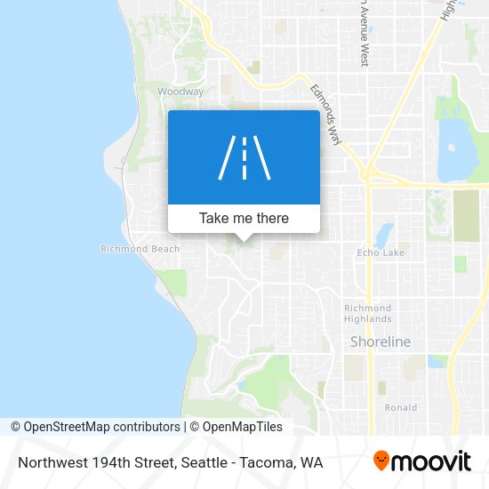 Northwest 194th Street map