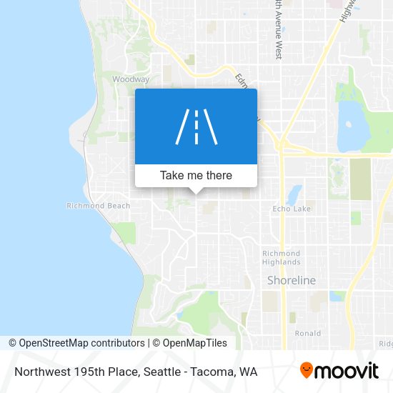 Mapa de Northwest 195th Place
