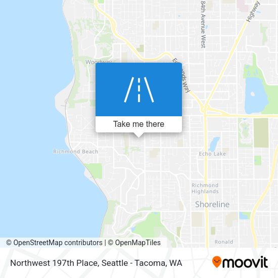 Northwest 197th Place map