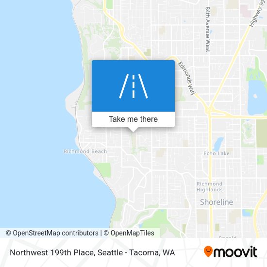 Northwest 199th Place map