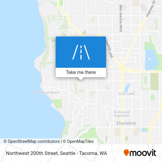 Northwest 200th Street map