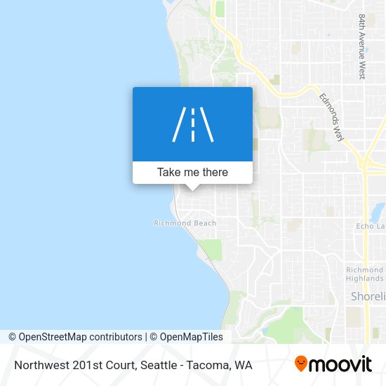 Northwest 201st Court map