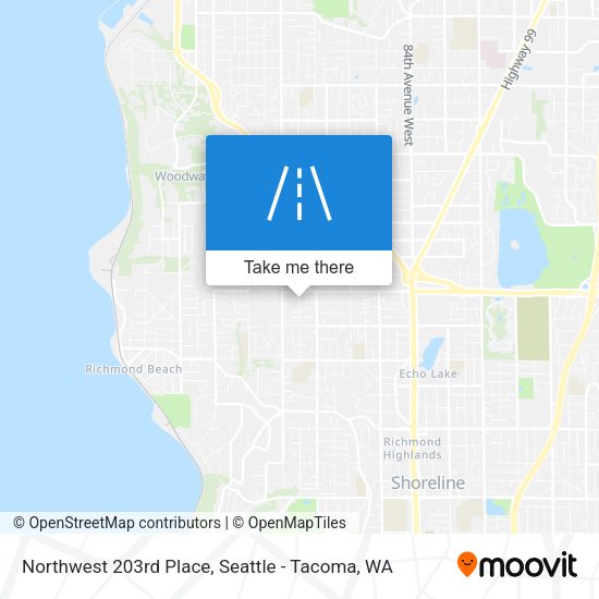 Northwest 203rd Place map