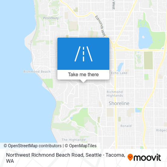 Northwest Richmond Beach Road map