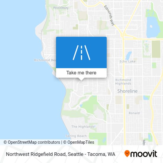 Mapa de Northwest Ridgefield Road