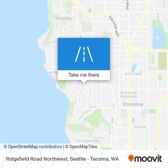 Mapa de Ridgefield Road Northwest