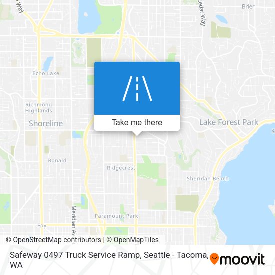 Safeway 0497 Truck Service Ramp map