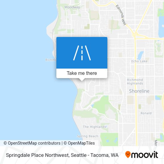 Mapa de Springdale Place Northwest