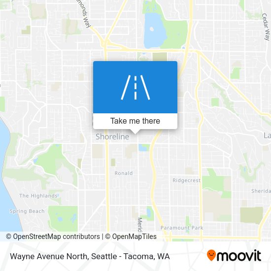 Wayne Avenue North map