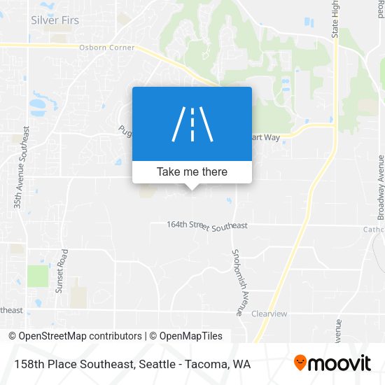 Mapa de 158th Place Southeast