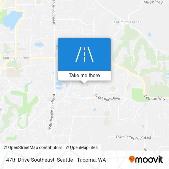 47th Drive Southeast map
