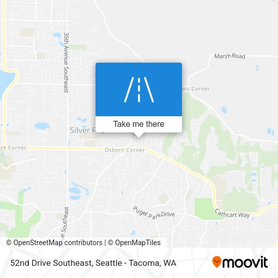 52nd Drive Southeast map