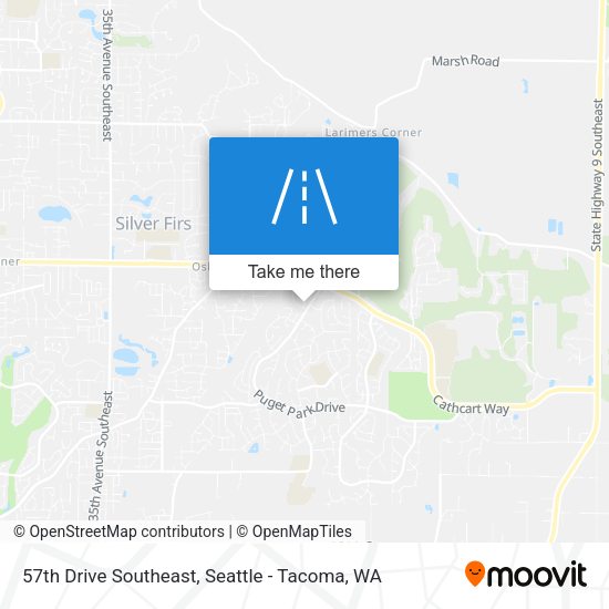57th Drive Southeast map