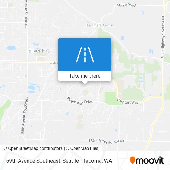 59th Avenue Southeast map