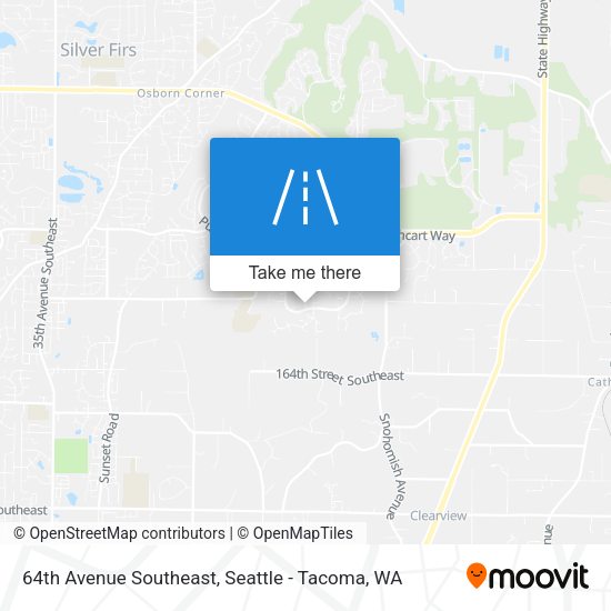 64th Avenue Southeast map