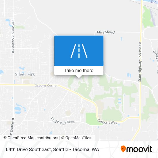 64th Drive Southeast map