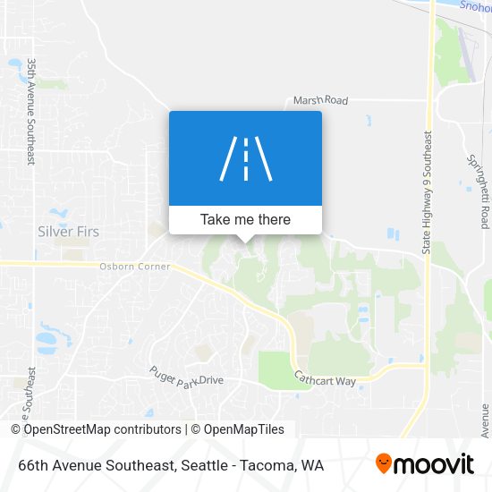 66th Avenue Southeast map