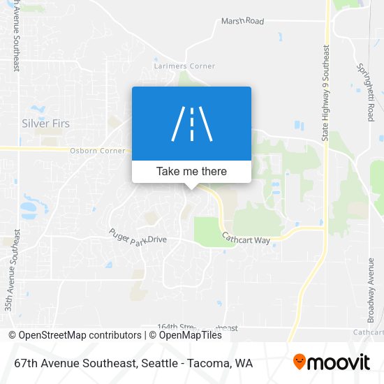 67th Avenue Southeast map