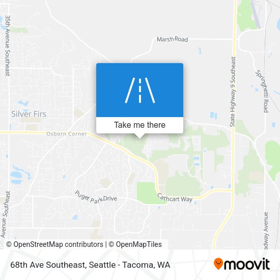 68th Ave Southeast map