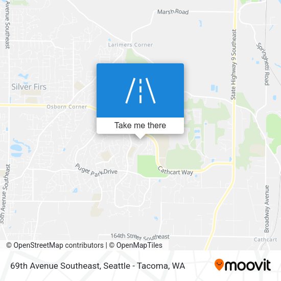69th Avenue Southeast map