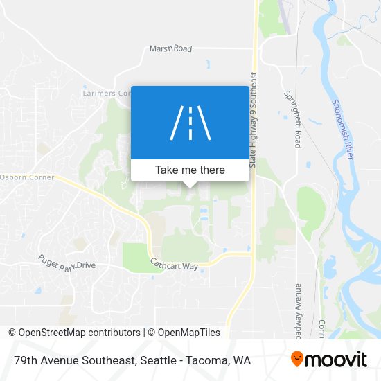 79th Avenue Southeast map