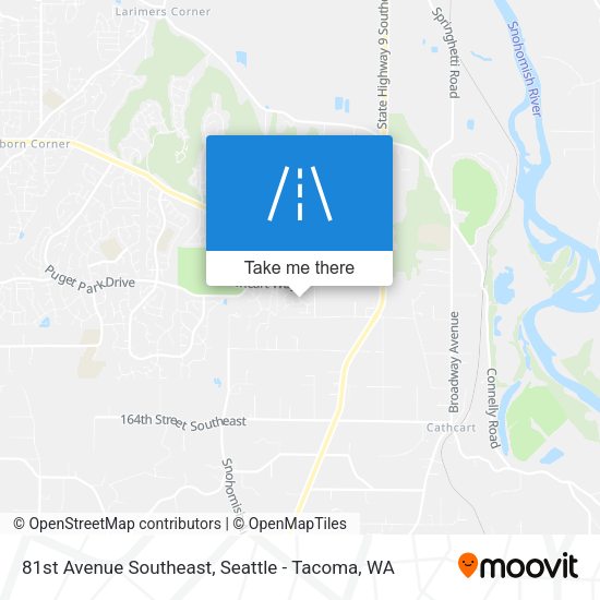 81st Avenue Southeast map