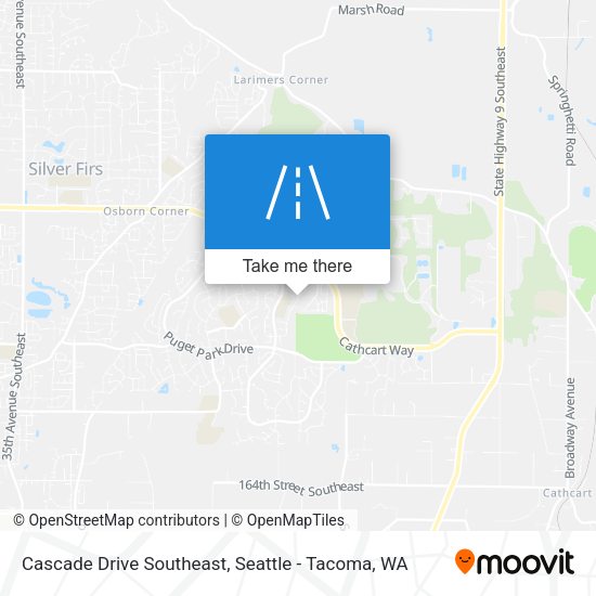 Mapa de Cascade Drive Southeast