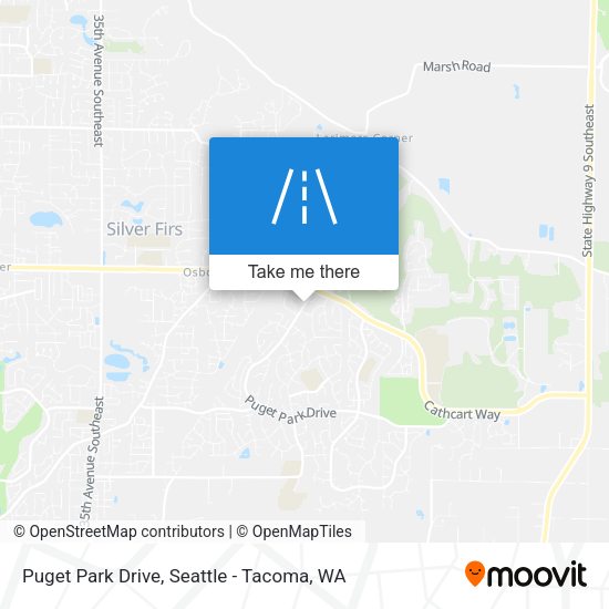 Puget Park Drive map