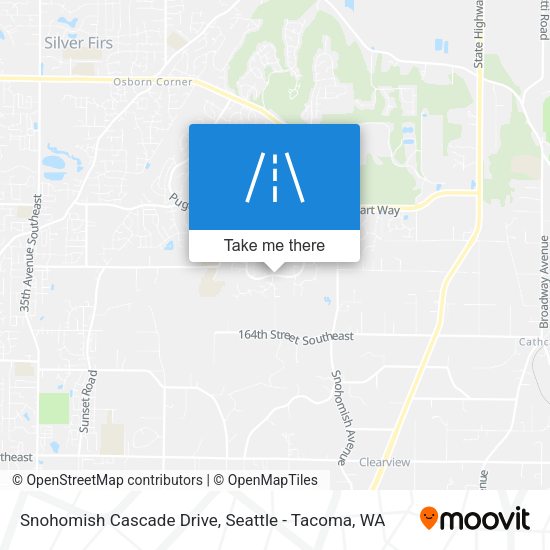 Snohomish Cascade Drive map