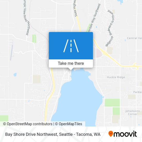Mapa de Bay Shore Drive Northwest