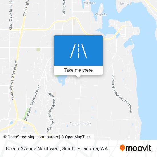 Beech Avenue Northwest map
