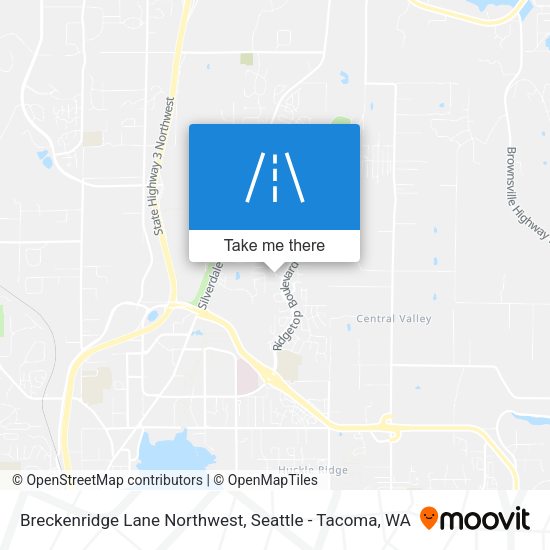 Breckenridge Lane Northwest map