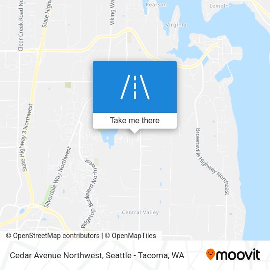 Cedar Avenue Northwest map