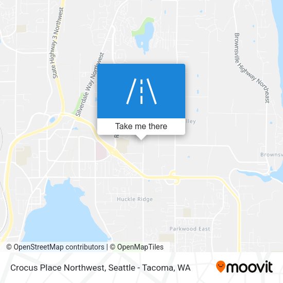 Mapa de Crocus Place Northwest