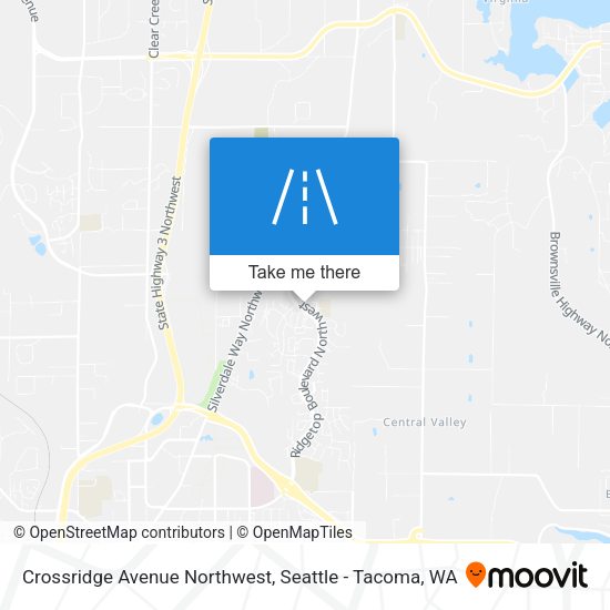 Mapa de Crossridge Avenue Northwest