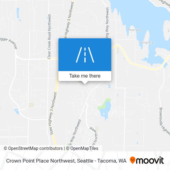 Mapa de Crown Point Place Northwest