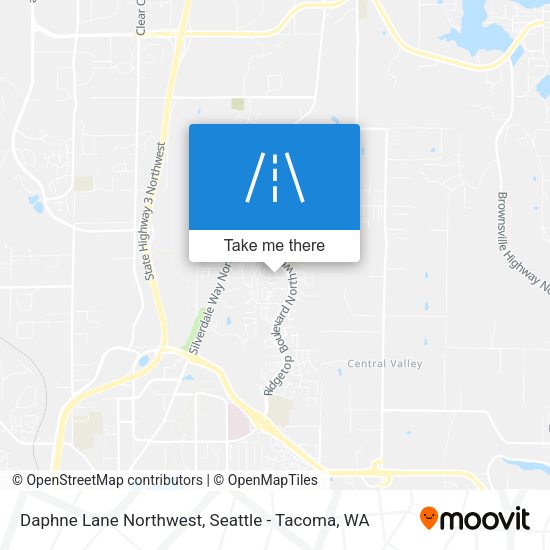 Daphne Lane Northwest map