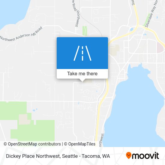Dickey Place Northwest map