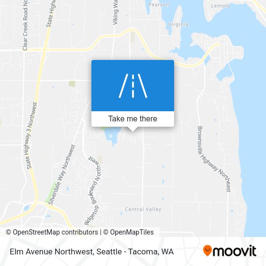 Elm Avenue Northwest map