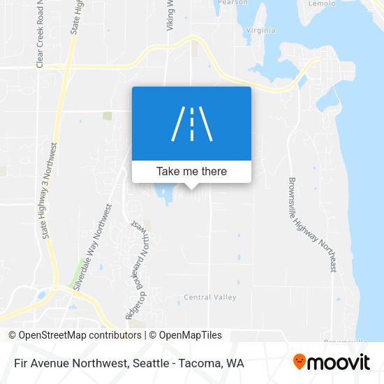 Fir Avenue Northwest map