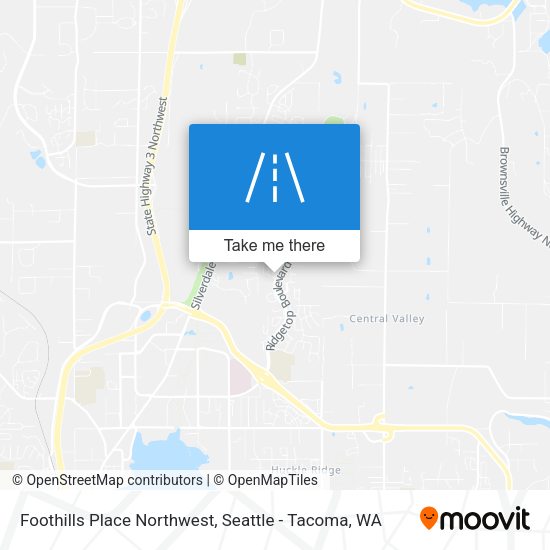 Foothills Place Northwest map