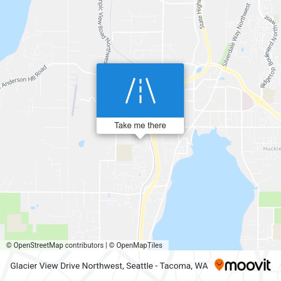 Glacier View Drive Northwest map