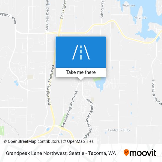 Grandpeak Lane Northwest map