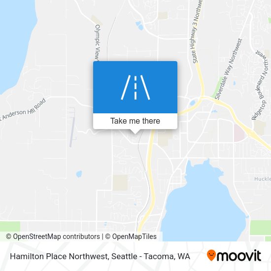 Mapa de Hamilton Place Northwest
