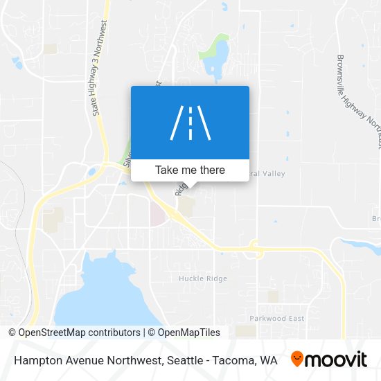 Hampton Avenue Northwest map