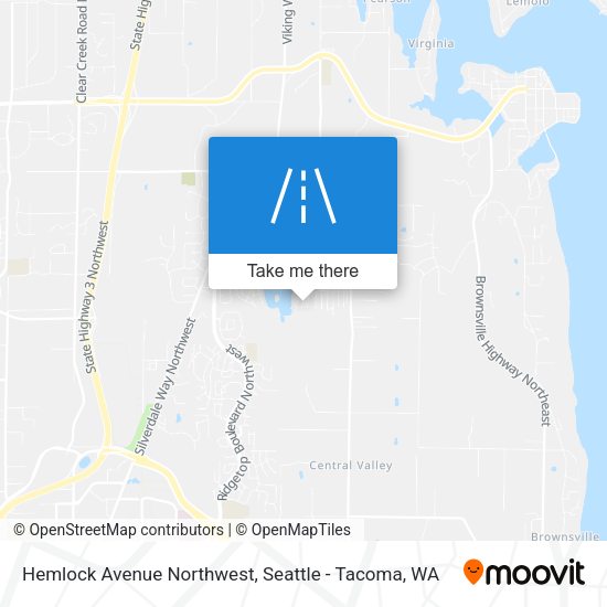 Hemlock Avenue Northwest map